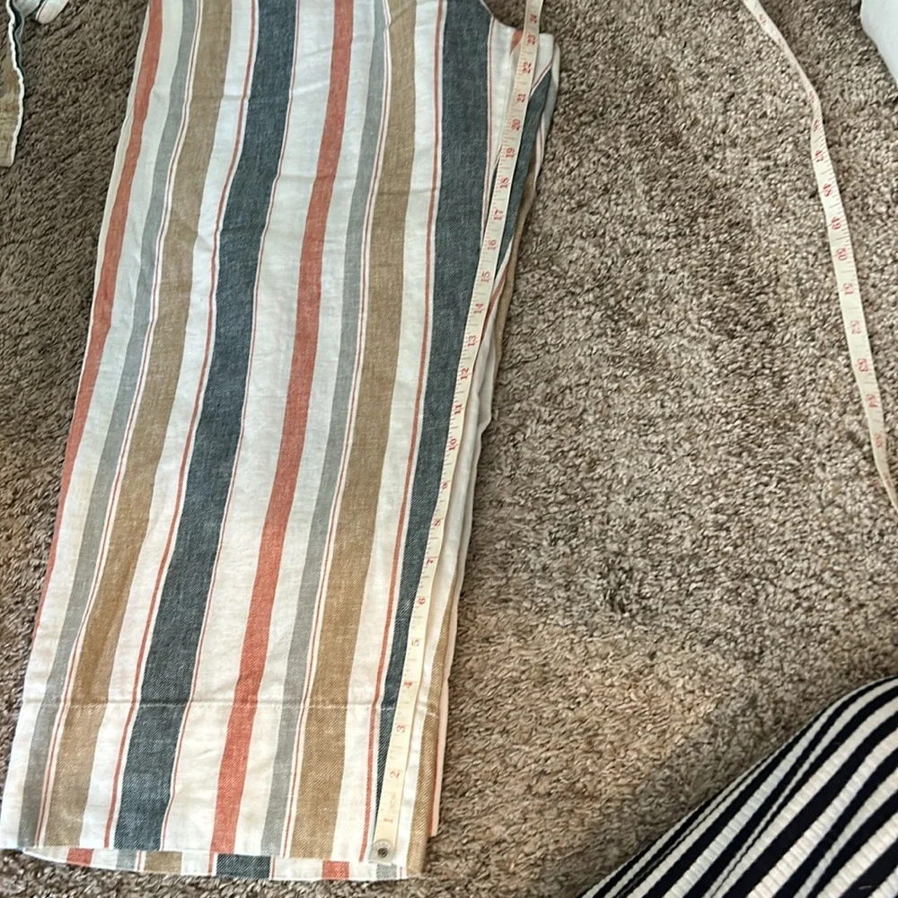 MADEWELL WIDE LEG COTTON LINEN BLEND PANTS - Picture 3 of 6
